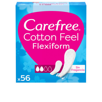 CAREFREE FLEXIFORM coton protecteur non parfumé 56 u