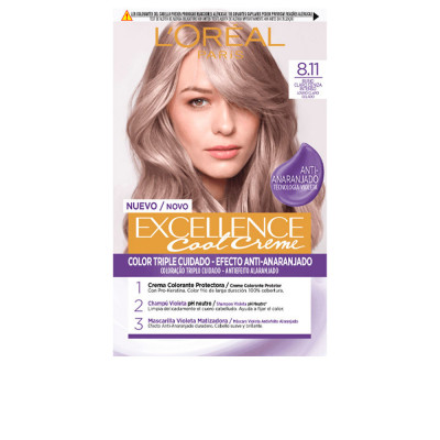 EXCELLENCE COOL Teinture 8,11-blond cendré clair 192 ml
