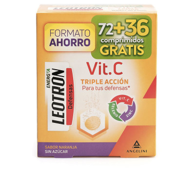 VITAMINE C triple action comprimés effervescents 72 + 36 en cadeau Or
