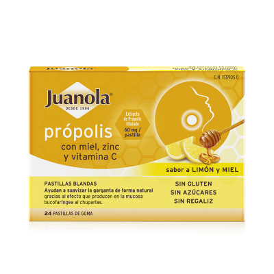 PROPOLIS Gélifiés au miel de citron 24 u