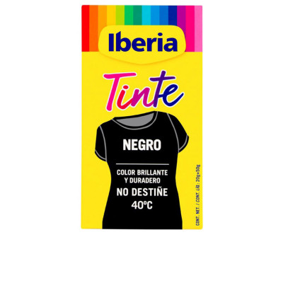 IBERIA TEINTURE POUR VÊTEMENTS grand teint 40º noir 70 gr