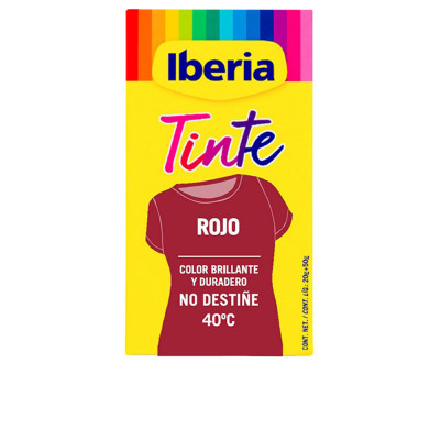 IBERIA TEINTURE POUR VÊTEMENTS grand teint 40º rouge 70 gr