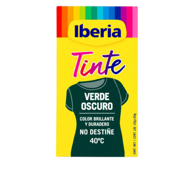 IBERIA TEINTURE POUR VÊTEMENTS grand teint 40º vert foncé 70 gr