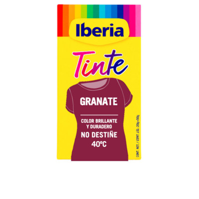 TEINTURE POUR VÊTEMENTS IBERIA grand teint 40º grenat 70 gr