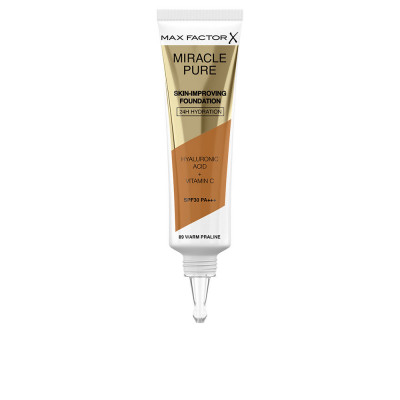 Fond de teint améliorant la peau MIRACLE PURE hydratation 24h SPF30 8