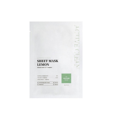 ACTIVE CLEAN masque tissu citron 23 gr