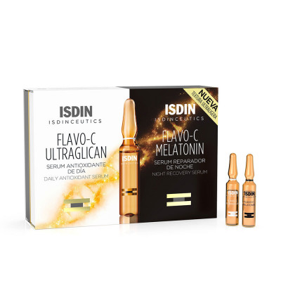 ISDINCEUTICS Flavo-C Mélatonine + Ultraglican 10 + 10 ampoules