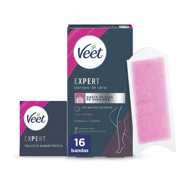 EXPERT BODY bandes de cire peau normale 16 u