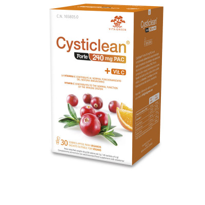 CYSTICLEAN FORTE avec sachets PAC et Vit C et Canneberge 30 unités