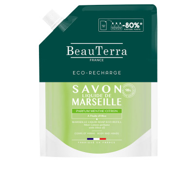 Recharge savon MARSEILLE citron menthe 900 ml