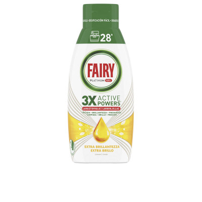 FAIRY PLATINUM gel máquina limón 28 lavados