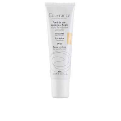 COUVRANCE base de maquillage fluide peaux sensibles sable 30 ml