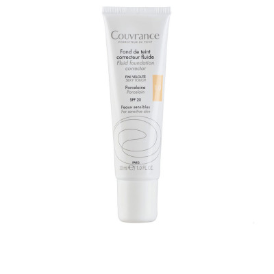 COUVRANCE base de maquillage fluide peaux sensibles miel 30 ml