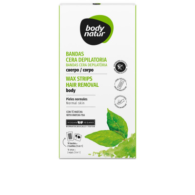 BANDES cire à épiler corps thé matcha 16 u