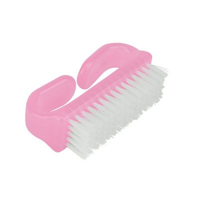 BROSSE A ONGLES, poils nylon couleurs assorties 1 pc