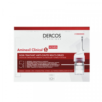 DERCOS aminexil clinical soin traitant anti-chute 21 x 6 ml