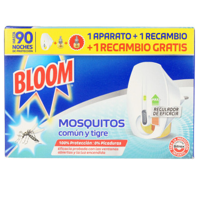 Appareil électrique BLOOM MOSQUITOS + 2 pièces de rechange
