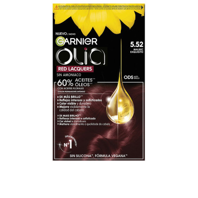 LAQUES ROUGES OLIA coloration permanente 5.52-Malbec Exquisito 3 u