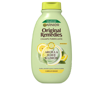 REMÈDES ORIGINAUX shampooing doux à l& 39 argile et au citron 400 ml