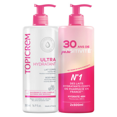 UH Lait corporel ultra-hydratant pack 2 x 500 ml