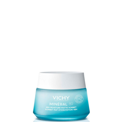 MINÉRAL 89 Gel sorbet mat hydratant 48H à l'acide hyaluronique 50 ml