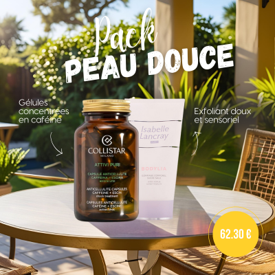 Pack peau douce & silhouette – Gommage + anti-cellulite