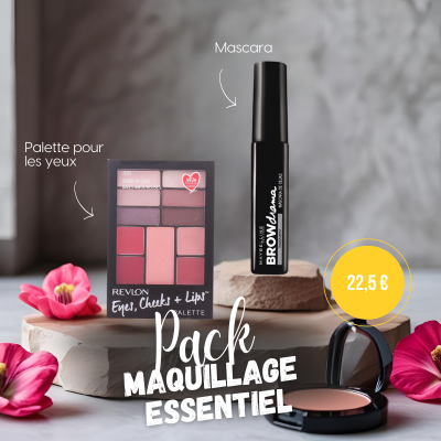 Pack maquillage 3-en-1 : yeux, joues & lèvres