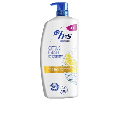 Shampoing antipelliculaire H&S CITRUS FRESH pour cheveux gras, flacon