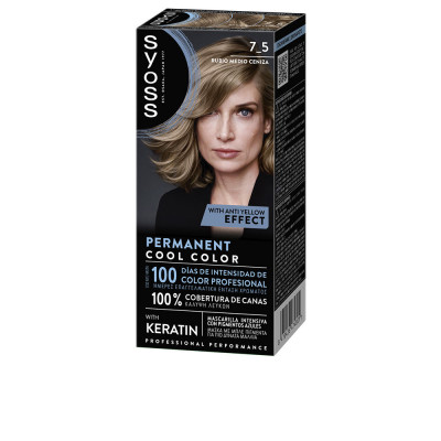 PERMANENT COOL COLOR 7.5-Rubio Medio Ceniza 1 u