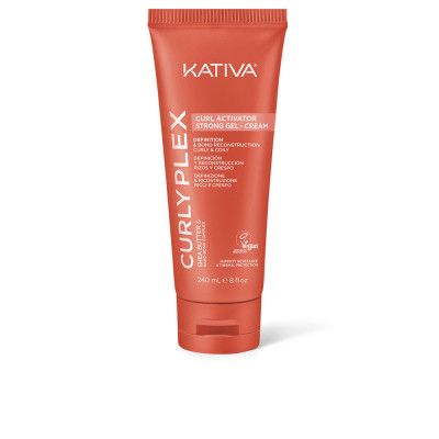 KATIVA CURLY PLEX CURL Gel crème activateur de boucles fixation forte