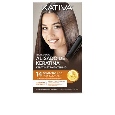 Kit de lissage brésilien professionnel à la kératine KATIVA 4 pièc