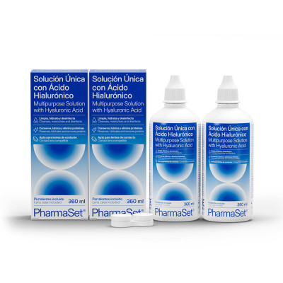 PHARMASET solution unique à l& 39 acide hyaluronique pour lentilles d