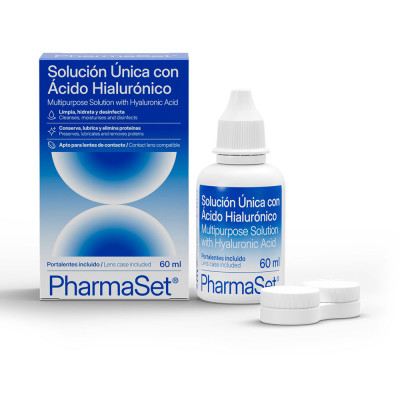 PHARMASET solution unique à l& 39 acide hyaluronique pour lentilles d