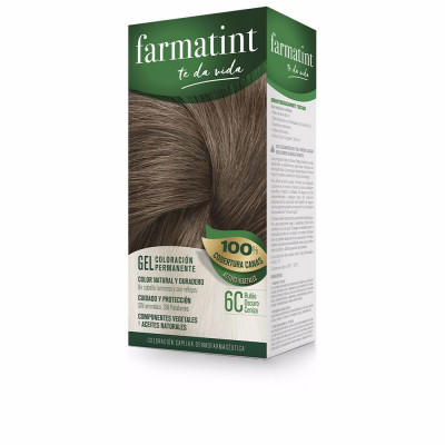 FARMATINT GEL coloration permanente 6c-blond cendré foncé 5 u