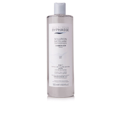 SOLUTION MICELLAIRE démaquillante au charbon actif 500 ml