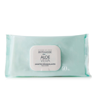 LINGETTES DÉMAQUILLANTES Aloe Vera 40 unités